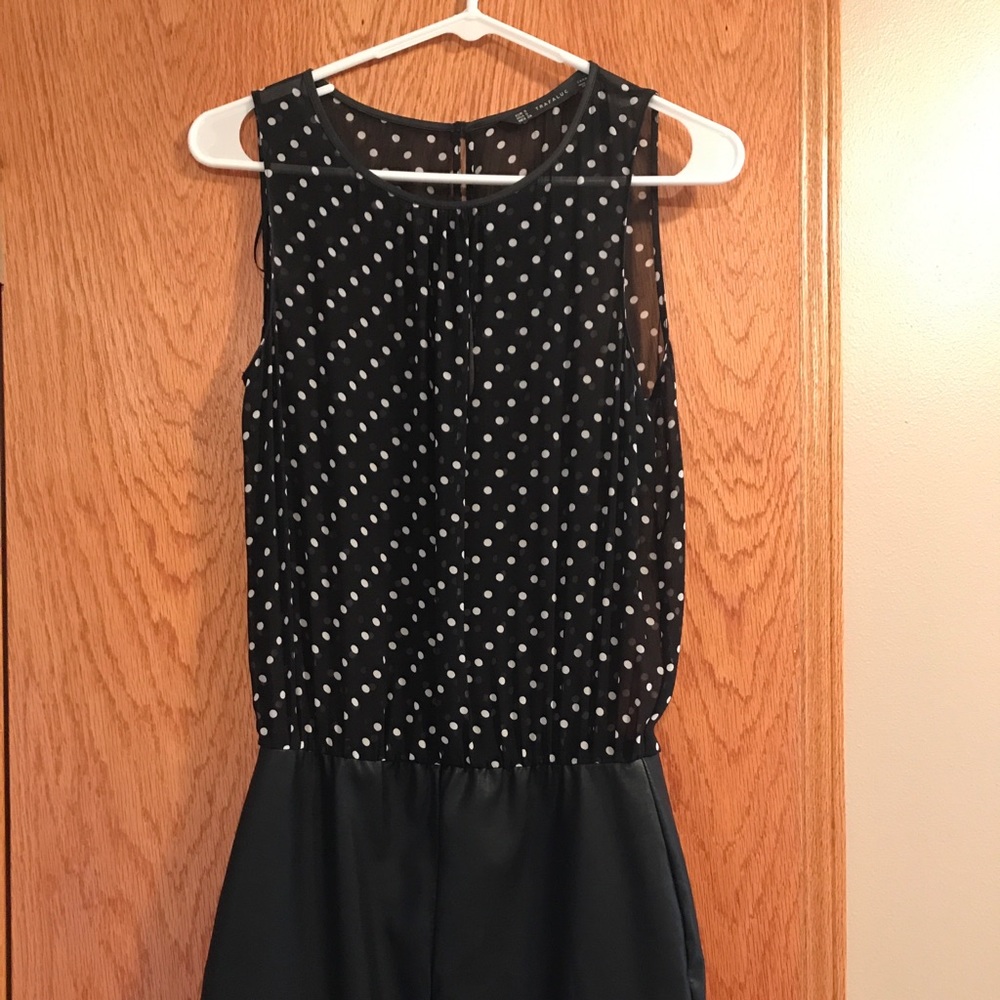 Zara Trafaluc Leather Mini Dress-Size Small